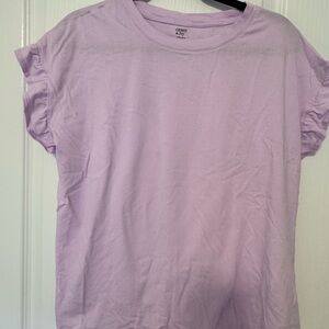 Crown & Ivy Lilac Short Sleeve Top
